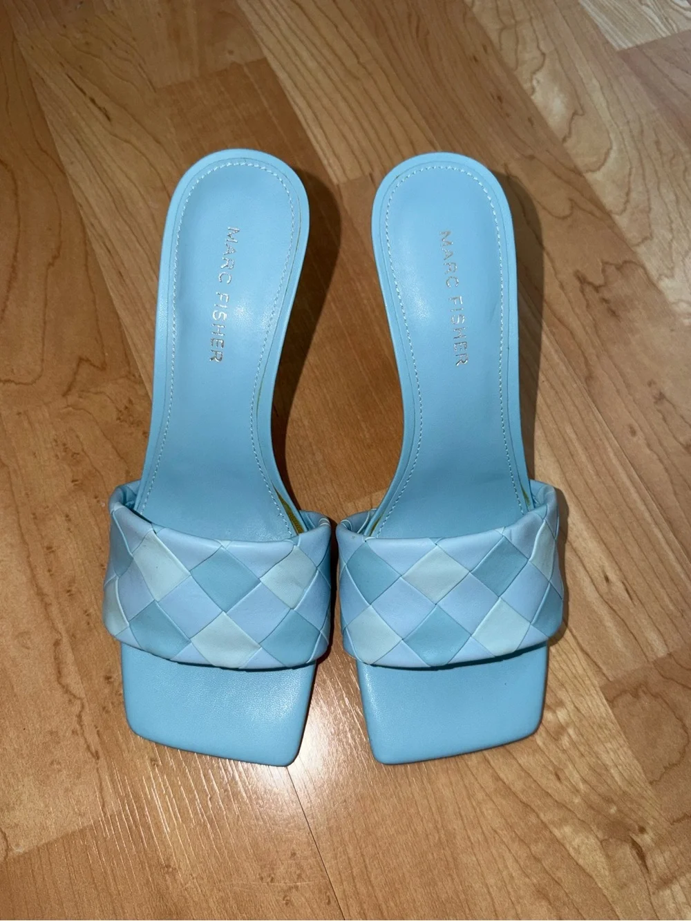 Marc Fisher Darasa Light Blue Heeled Sandal Size 7